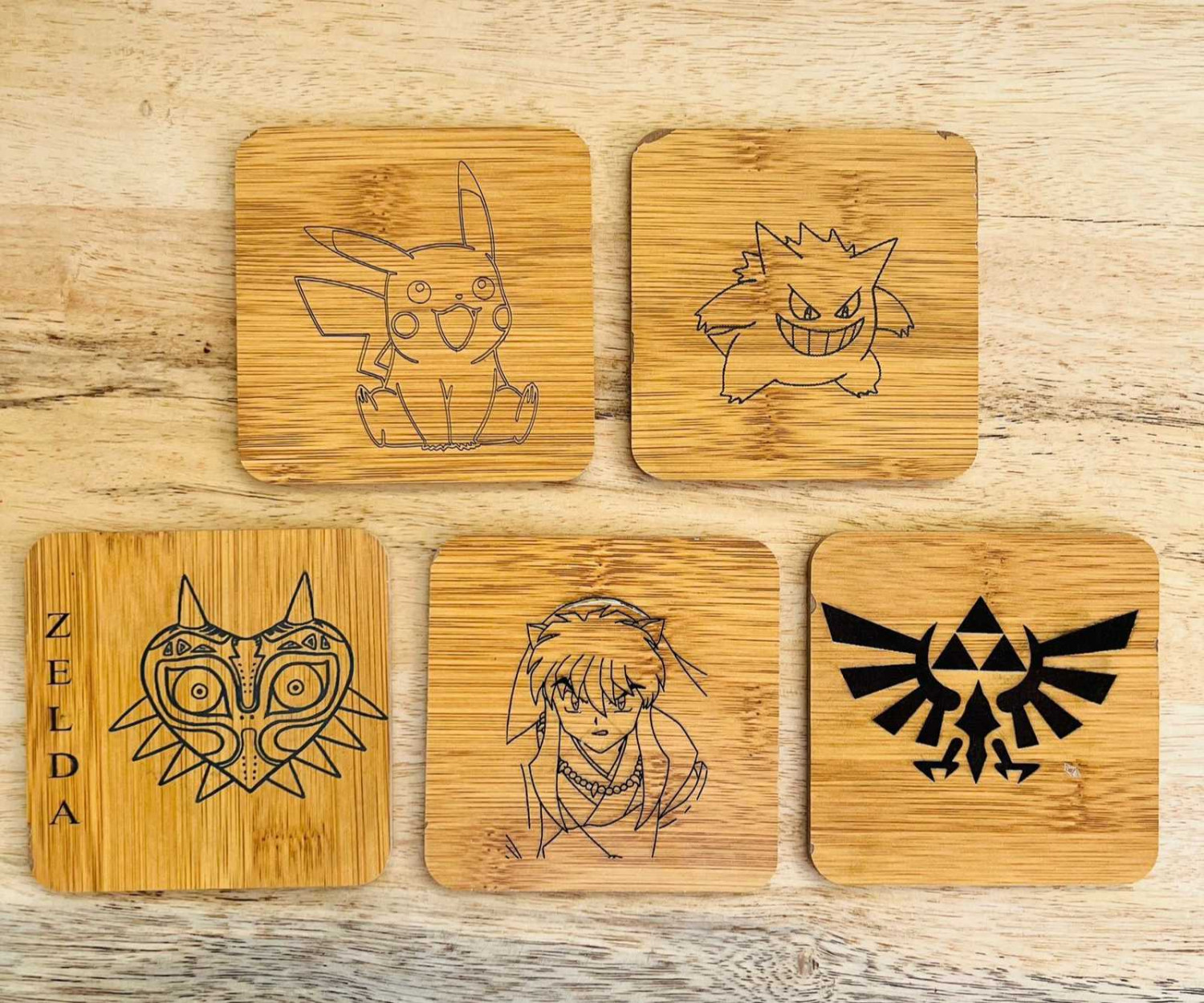 Portavaso de Bamboo Personalizado