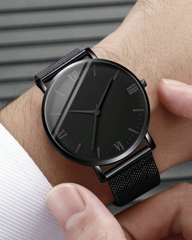 Reloj negro para caballero